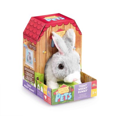Pitter Patter Pets Teeny Weeny Bunny- Grey - Default