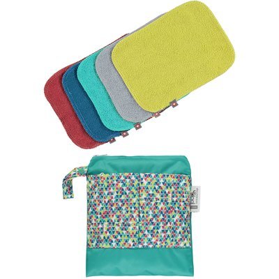 Pop-In Reusable Baby Wipes - Brights
