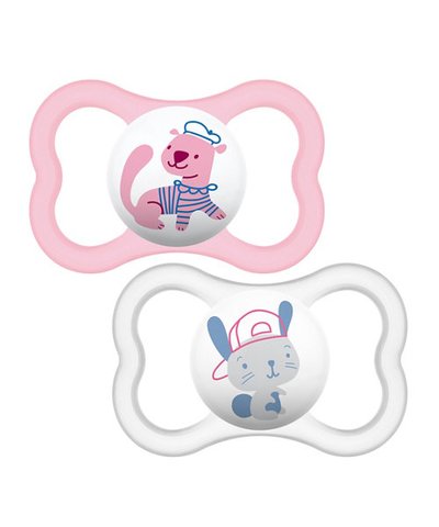 Mam Air Soothers 6m+ - Pink