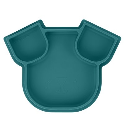 Babymoov ISY Divided Silicone Plate- Blue Dog