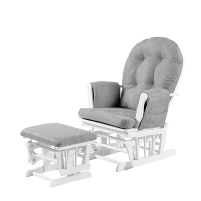 Babylo Brompton Glider Chair - Grey Suedette - Default