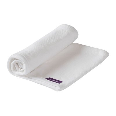 Clevamama Waffle Cot&Cot Bed Blanket - White