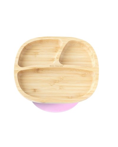 Eco Rascals Bamboo Rectangle Plate - Pink