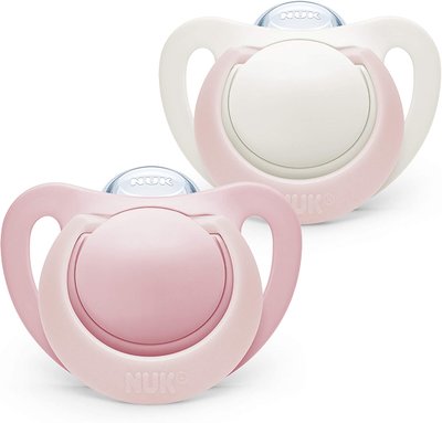 Nuk 6-18m Genius Silicone Soother - Pink