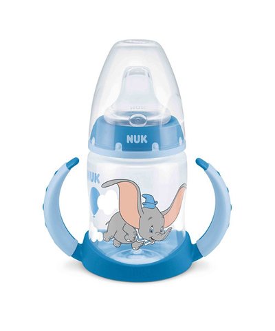 NUK First Choice Dumbo Learner Bottle 150ml (6m+) - Blue