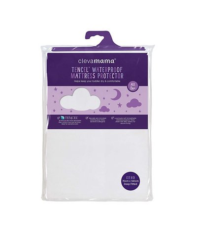 Clevamama Tencel Waterproof Cot Bed Mattress Protector