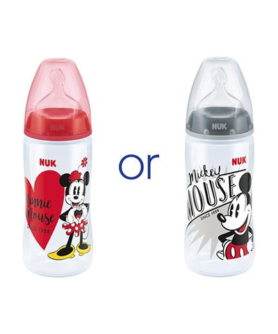 NUK Disney Mickey/Minnie Mouse First Choice+ Bottle 300ml