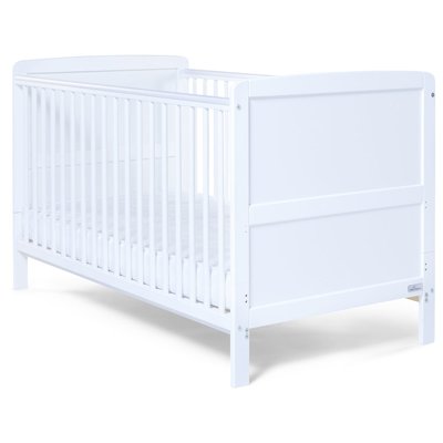 Baby Elegance Travis Cot Bed – White - Default