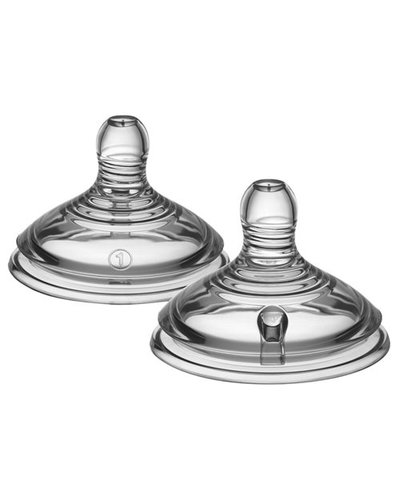Tommee Tippee Closer to Nature Slow Flow Easivent Teat 2 Pk