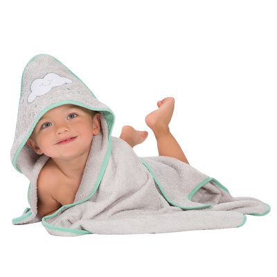 Clevamama Apron Baby Bath Towel - Grey