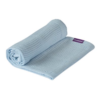 Clevamama Cellular Blanket Crib/Moses Basket 70 x 90 cm - Blue - Default