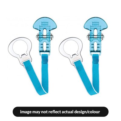 MAM Soother Clips 2pk - Blue