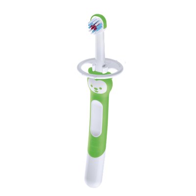 MAM Training Brush with Safety Shield - Green