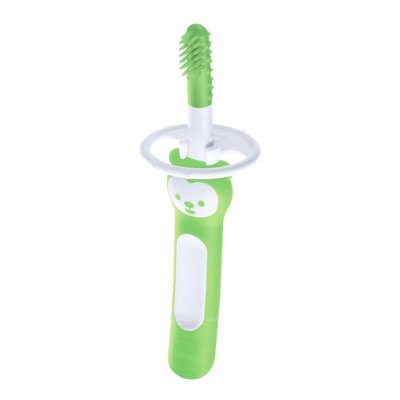 MAM Massaging Brush with Safety Shield - Green