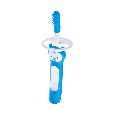 MAM Massaging Brush with Safety Shield - Blue