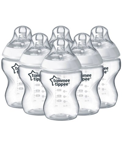 Tommee Tippee Closer to Nature Easivent 260ml Bottles - 6 Pk