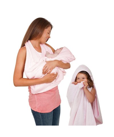 Clevamama - Splash & Wrap Baby Bath Towel - Pink