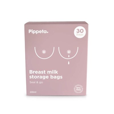 Pippeta Breast Milk Storage Bags - 30pk