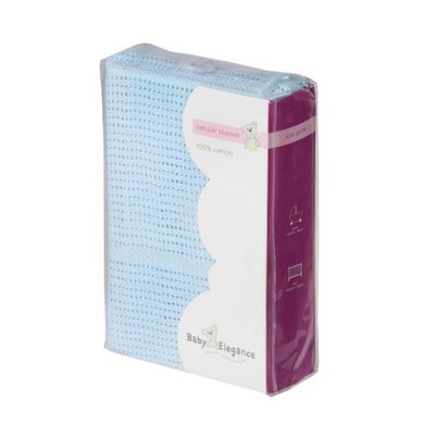 Baby Elegance Pram Cellular Blanket - Blue - Default