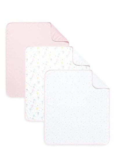Bunny 3PK Jersey Blankets - Pink