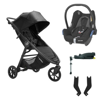 Baby Jogger City Mini GT2 Stroller & Car Seat Bundle - Opulent Black