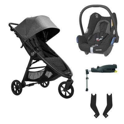 Baby Jogger City Mini GT2 Stroller & Car Seat Bundle - Stone Grey