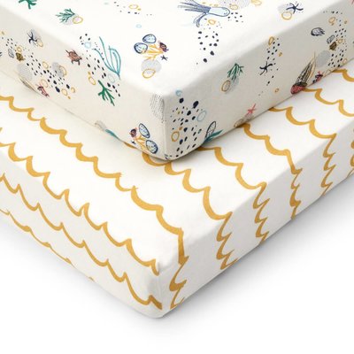 Tutti Bambini Fitted Cot Sheets 2pk - Our Planet