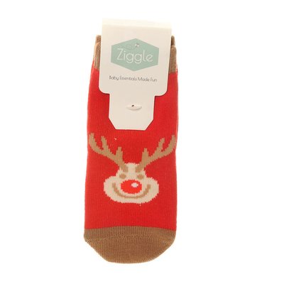 Ziggle Sock Set 18-24mths 2pk - Reindeer