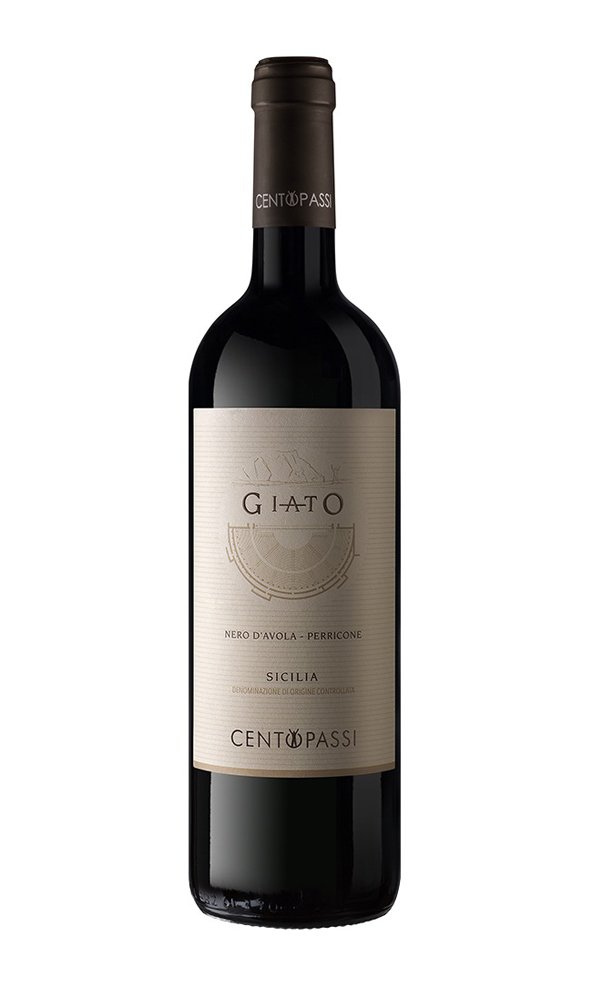 Nero d'Avola-Perricone Giato Rosso by Centopassi (Case of 6 - Italian Organic Red Wine)