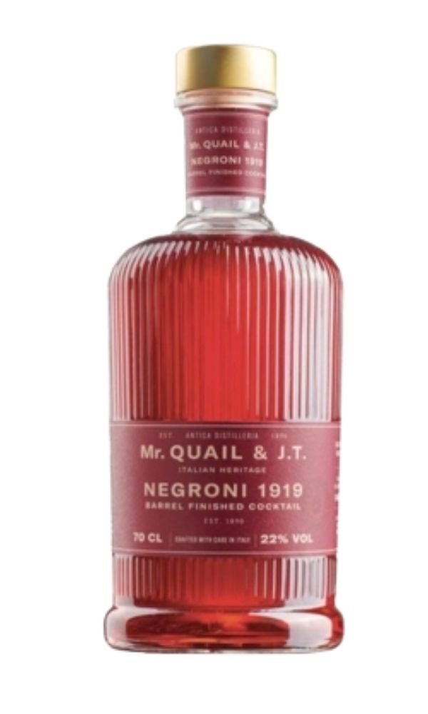 Mr. QUAIL & J.T. Negroni 1919 by Antica Distilleria Quaglia (Italian Spirits)