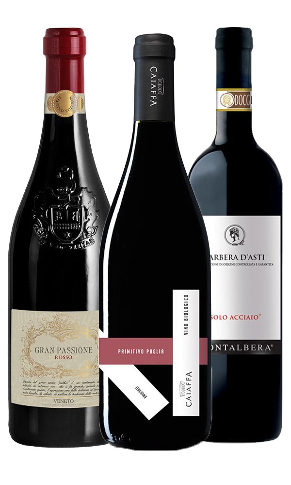 NOVEMBER WINE CLUB - ONLINE TASTING - Winter Warmers 24/11/2021 – Online Ticket for 2 and a Case of 3 Italian Red Wines