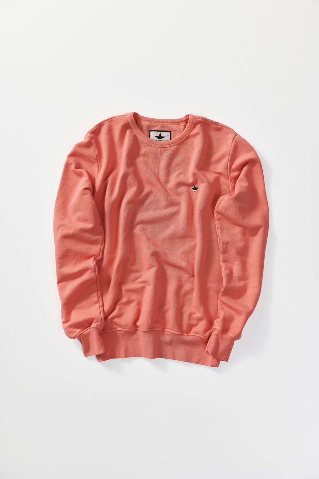 Round collar sweatshirt - Peach