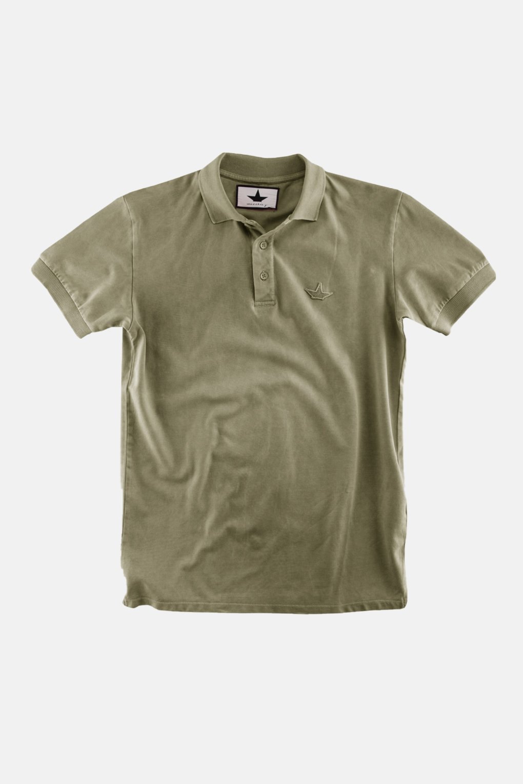 Polo T-shirt in cotton piquet - Army Green