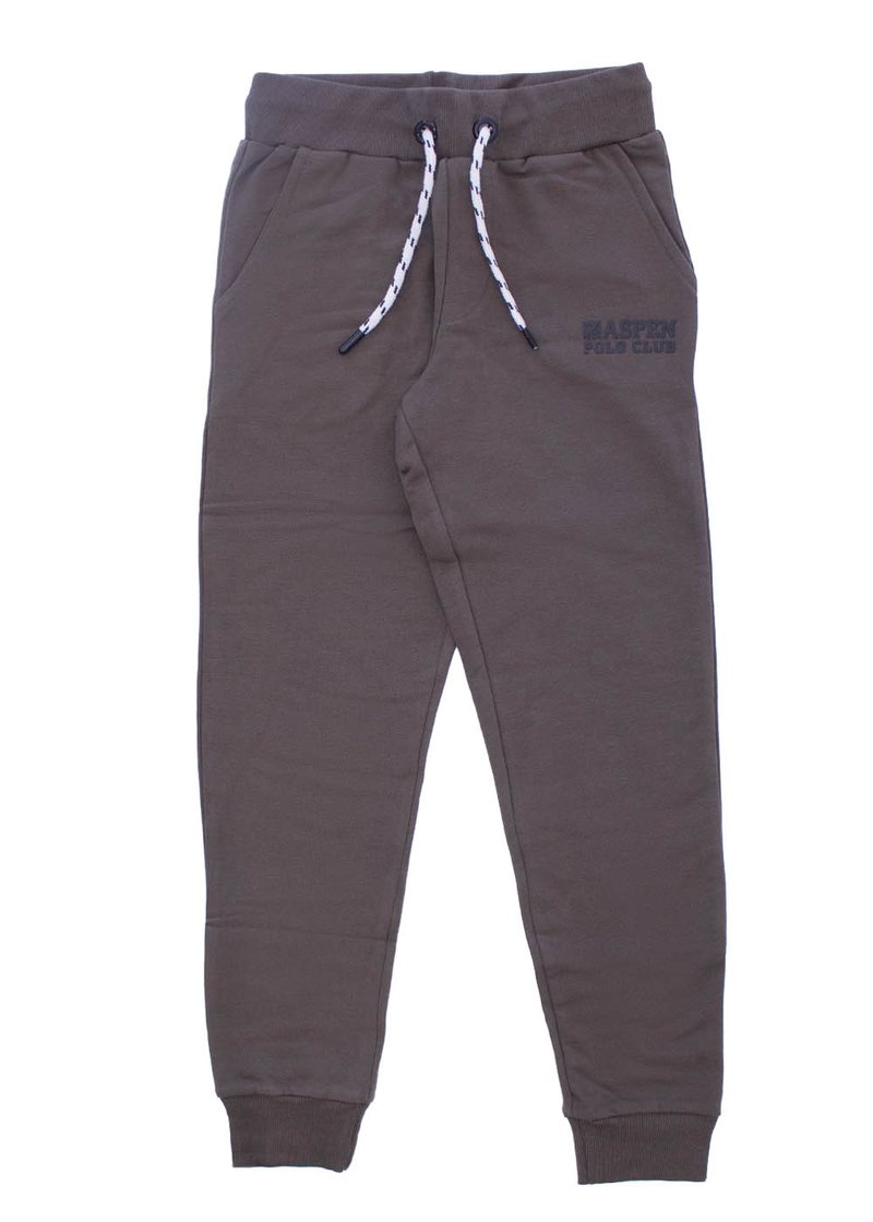 COTTON SWEATPANTS WITH CONTRASTING PRINTED LOGO
