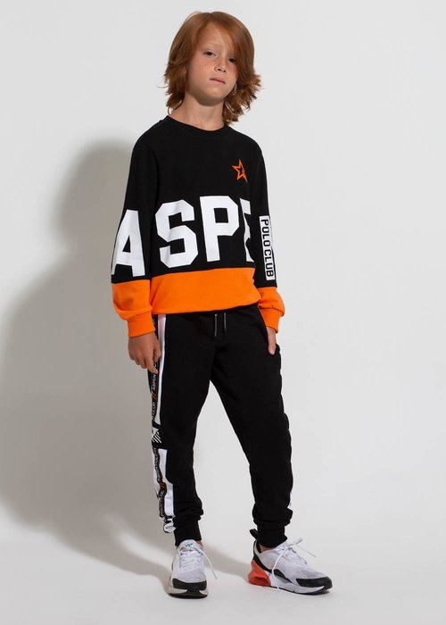 COTTON SWEATPANTS WITH PRINTED LOGO