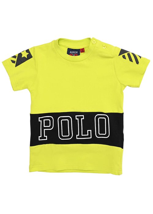 KIDS SHORT SLEEVES COTTON T-SHIRT WITH PRINTED LOGO