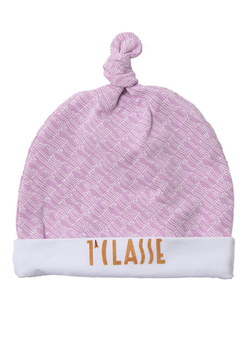 BABY’S BONNET WITH PRINTED LOGO