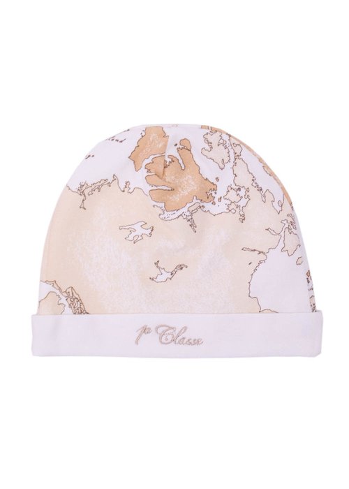 COTTON BONNET WITH GEO PRINTING