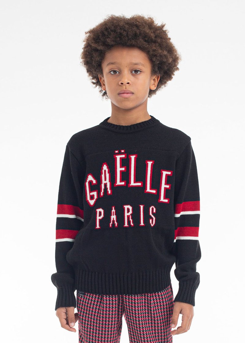 BOY SWEATER WITH EMBROIDERED LOGO