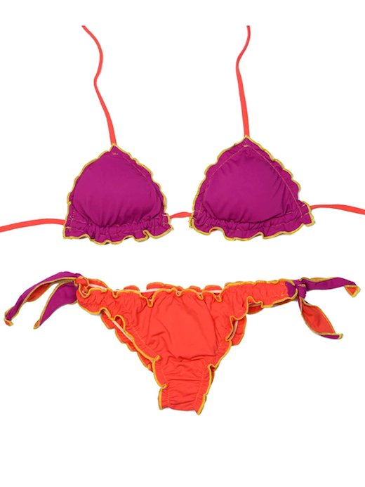 triangolo frou frou mix tinte unita - Mici+Mico
