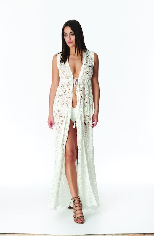 DRESSING GOWN LONG LACE