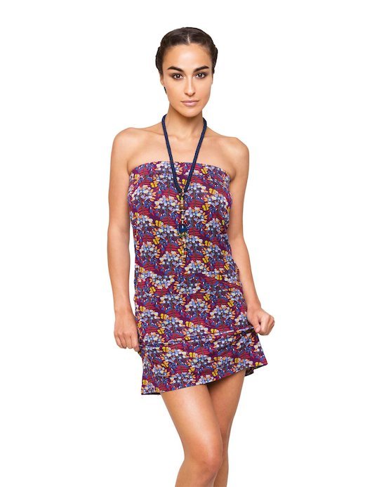 MINI ABITO TOP - Bandana Blu