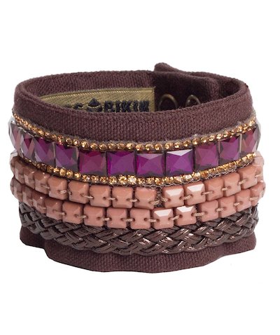 bracciale pietre mix e trecce - Mixf