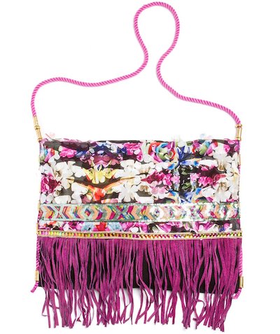 borsa fiorellini e passamanerie - Frida Nero