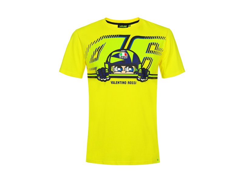 Camiseta VR46 Rossi casco AGV