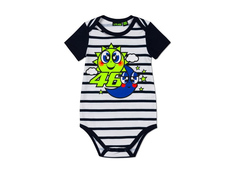 VR46 Sun and Moon Baby Body - White
