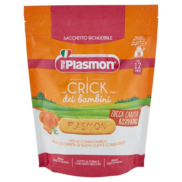 Plasmon i Crick dei bambini Zucca Carota Rosmarino 100 g