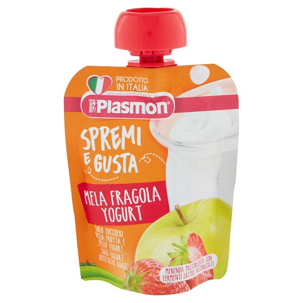 Plasmon Spremi e Gusta Mela Fragola Yogurt 85 g