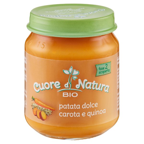 Cuore di Natura Bio patata dolce, carote e quinoa 110 g