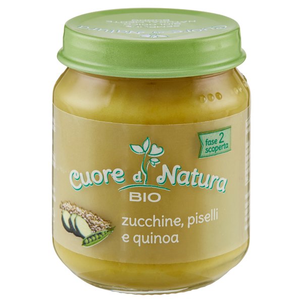 Cuore di Natura Bio zucchine, piselli e quinoa 110 g
